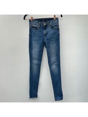 Gap True Skinny Jeans Blue Denim Size 24
